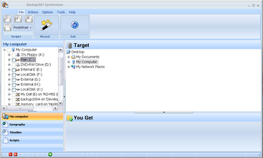 Backup2007 Synchronizer Screenshot